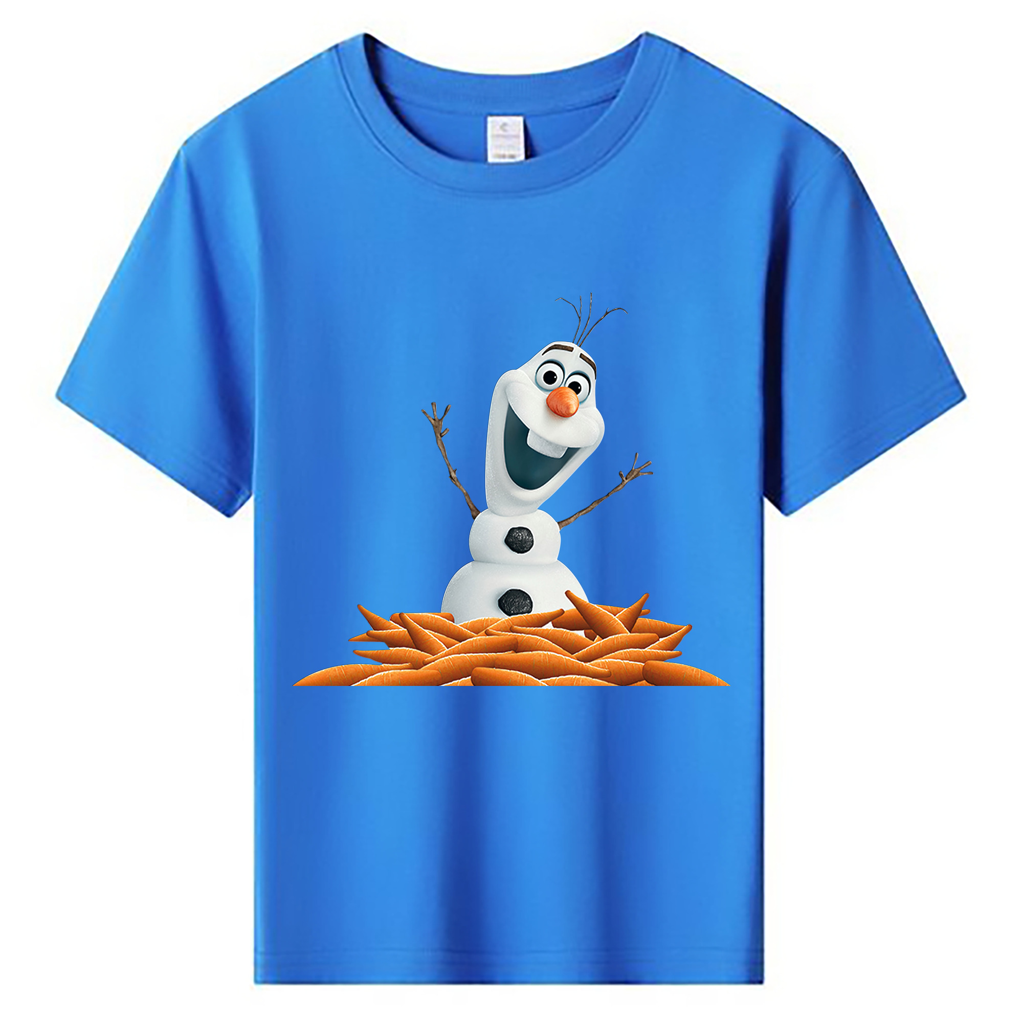 （画像用） アナと雪の女王 アンナ エルサ Frozen Anna Elsa 綿100％キッズTシャツ（フロントプリント）